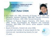 Prof. Peter CHEN - European Institute of Innovation and Technology