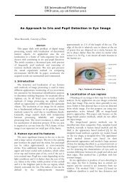An Approach to Iris and Pupil Detection in Eye Image XII ...