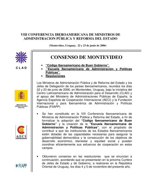 CONSENSO DE MONTEVIDEO - Segib