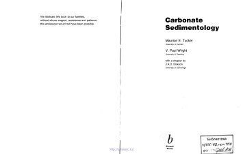 Carbonate Sedimentology /_ :;....