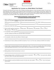 Application for License as a Retail Motor Fuel Dealer - Ohio ...