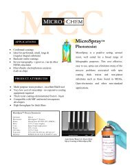 MicroSpray™ - MicroChem