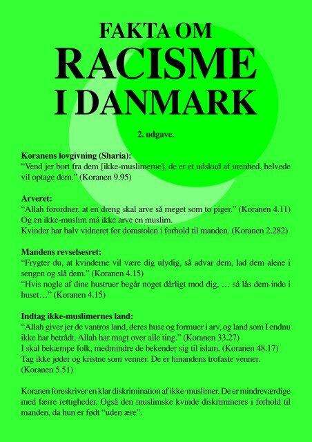 Racisme i Danmark - Islaminfo.dk