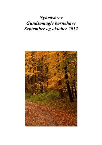 September og oktober 2012 - Gundsømagle Børnehave - Roskilde ...