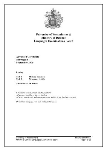 Eng to Chin Interpreting - University of Westminster