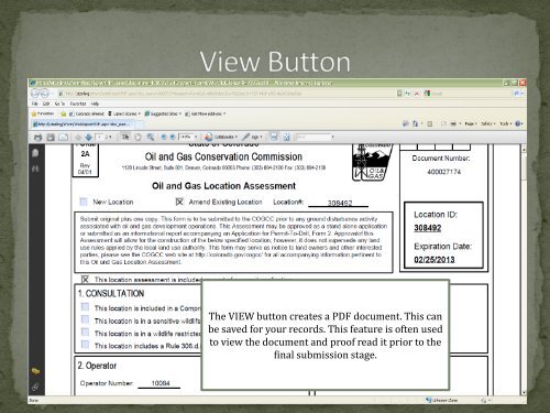 Creating and Locating Electronic Forms - Colorado Oil and Gas ...