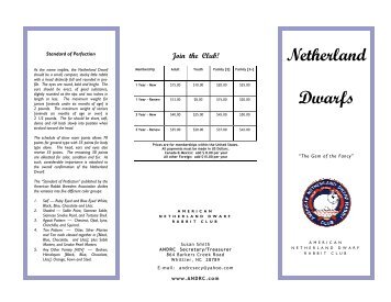 ANDRC Brochure.pdf - American Netherland Dwarf Rabbit Club