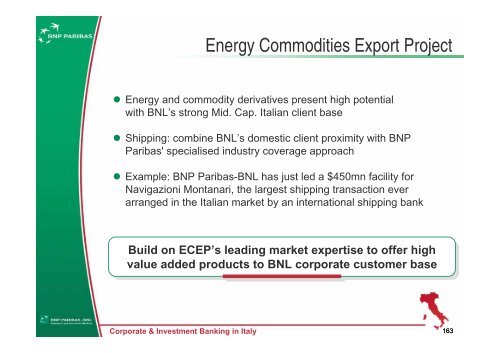 Italy: Developing our Second Home Market - BNP Paribas