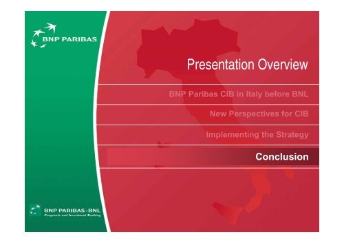 Italy: Developing our Second Home Market - BNP Paribas