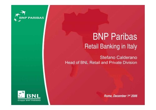 Italy: Developing our Second Home Market - BNP Paribas