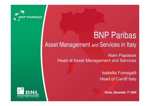 Italy: Developing our Second Home Market - BNP Paribas
