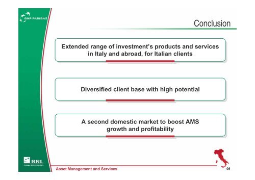 Italy: Developing our Second Home Market - BNP Paribas