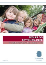 REGLER OG RETNINGSLINJER for ... - Tønder Kommune