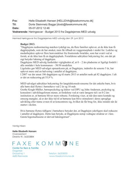 samlet - Faxe Kommune