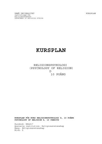 KURSPLAN