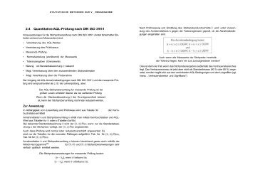 2.4 Quantitative AQL-Prüfung nach DIN ISO 3951