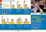 HANDBALL RULES FOR BEGINNERS - IHF