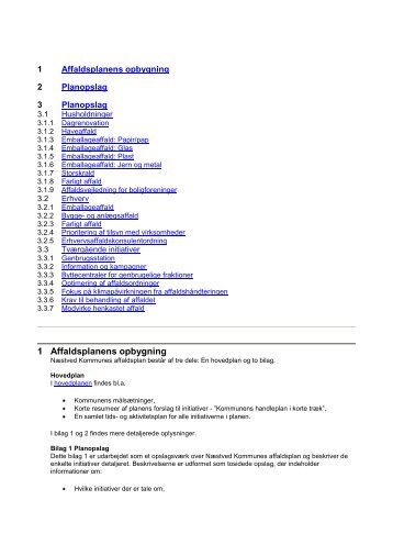 1 Affaldsplanens opbygning - Naestved-affald.dk