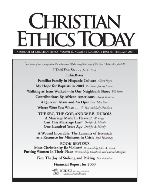 Issue 048 PDF Version - Christian Ethics Today