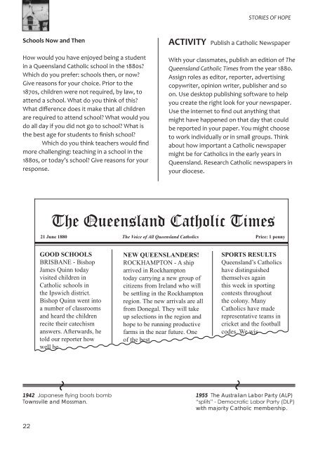 Recalling 150 Years of the Catholic Church in Queensland