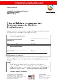 Antrag auf Befreiung von der Biotonne - Landkreis Günzburg