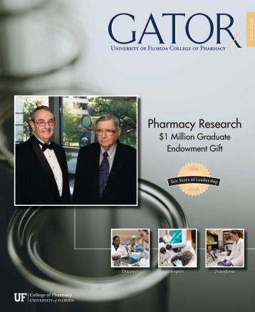 Pharmacy Research - College of Pharmacy - University of Florida