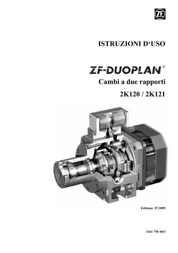 ISTRUZIONI D'USO Cambi a due rapporti 2K120 / 2K121