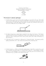 Newtonovi zakoni gibanja - Univerza v Novi Gorici