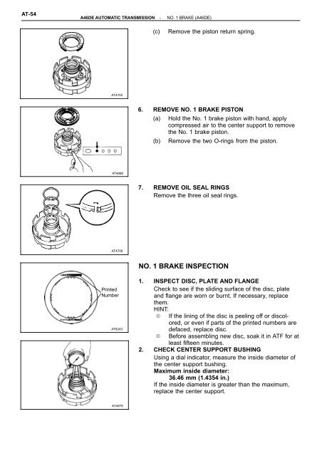 SERVICE SPECIFICATIONS