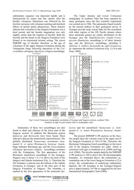 in Jurassic and Cretaceous Stratigraphy