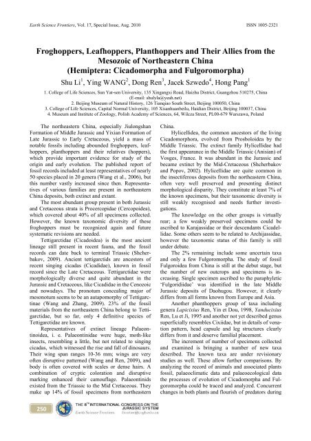 in Jurassic and Cretaceous Stratigraphy