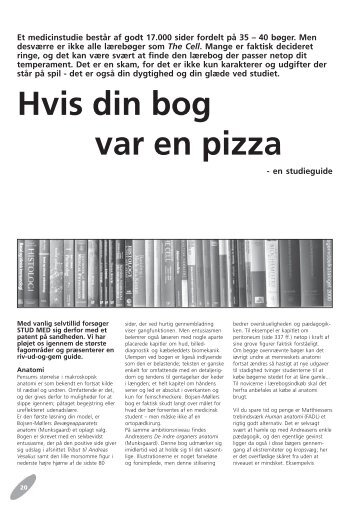 Hvis din bog var en pizza - Stud. Med.