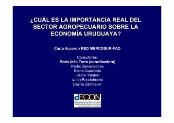 Importancia del sector agropecuario en la economía uruguaya