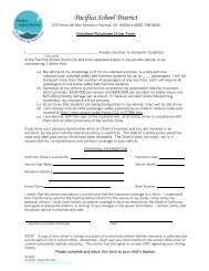 DO-605 Volunteer-Employee Driver Form - Pacifica School District