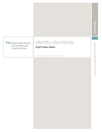 UCSF Helen Diller Family Comprehensive Cancer Center Identity ...