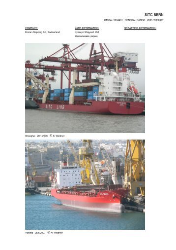 SITC BERN - Cargo Vessels International