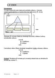 I. B+ STROM Organizácia: Vývojové pokračovanie ...
