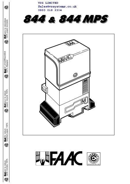 Faac 844 Manual - Esi.Info - CMS