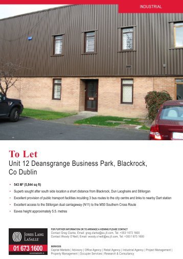 Deansgrange Business Park Unit 12 .indd - MyHome.ie