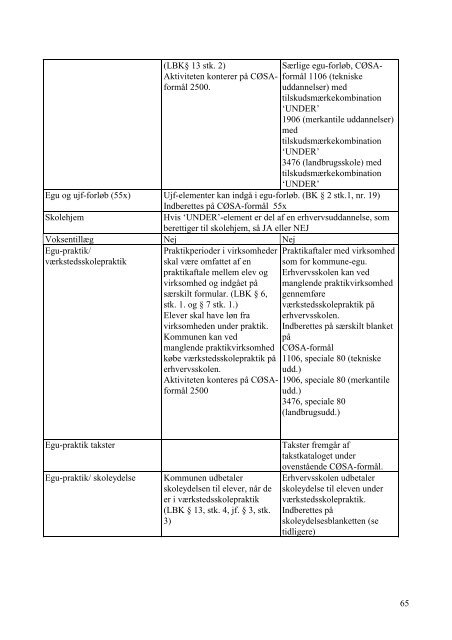 Vejledning om egu - erhvervsgrunduddannelse - Ministeriet for Børn ...