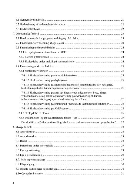 Vejledning om egu - erhvervsgrunduddannelse - Ministeriet for Børn ...