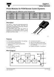 TSOP1738 - Datasheet Catalog