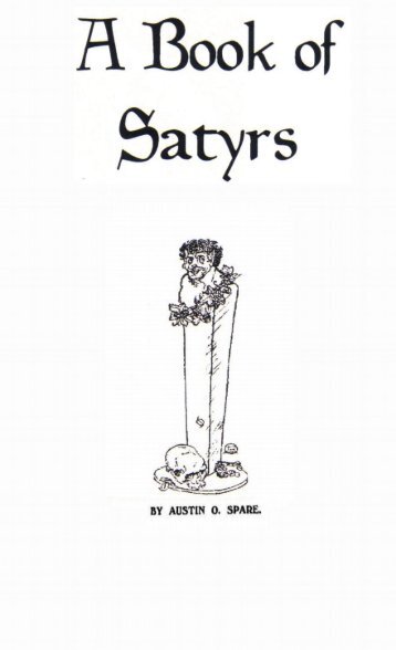 Austin-Osman-Spare-A-Book-Of-Satyrs - Helix Library