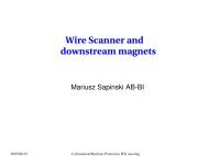 Wire Scanner and downstream magnets - LHC Collimation