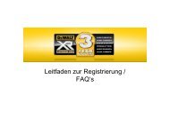 Leitfaden zur Registrierung / FAQ's - Service