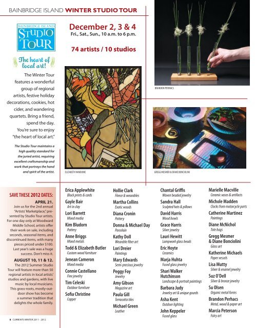 Winter 2011-2012 edition - Bainbridge Island Arts & Humanities ...