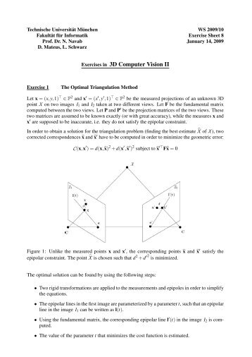 Exercises in 3D Computer Vision II - Technische Universität München