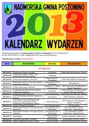 KALENDARZ IMPREZ-2013 - Centrum Kultury i Sportu w Postominie