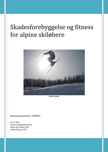 Skadesforebyggelse og fitness for alpine skiløbere