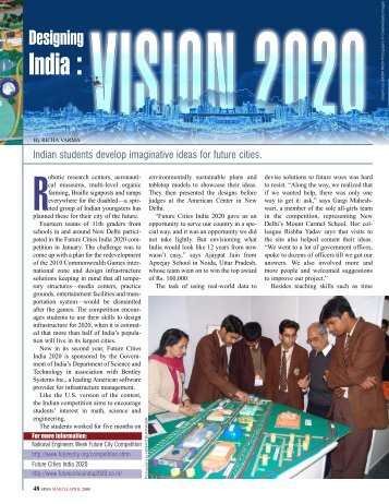 Designing India: Vision 2020, SPAN March/April 2008